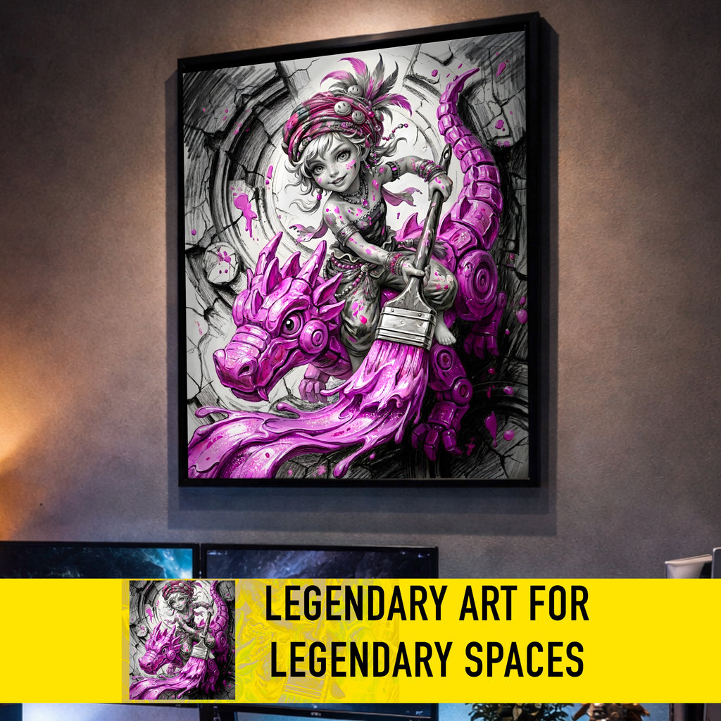 Relm Arrowny Art Print – Monochrome Imagination Edition | Final Fantasy VI Fine Art