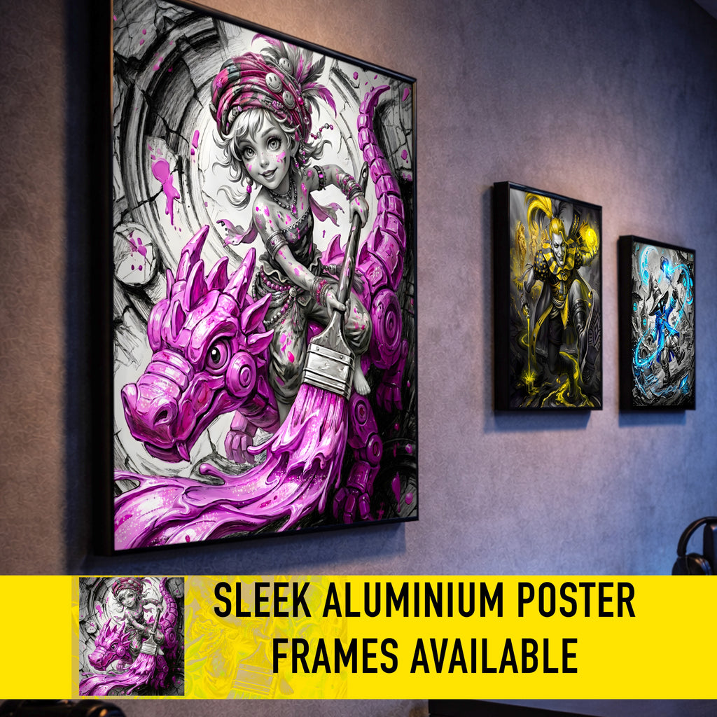 Relm Arrowny Art Print – Monochrome Imagination Edition | Final Fantasy VI Fine Art