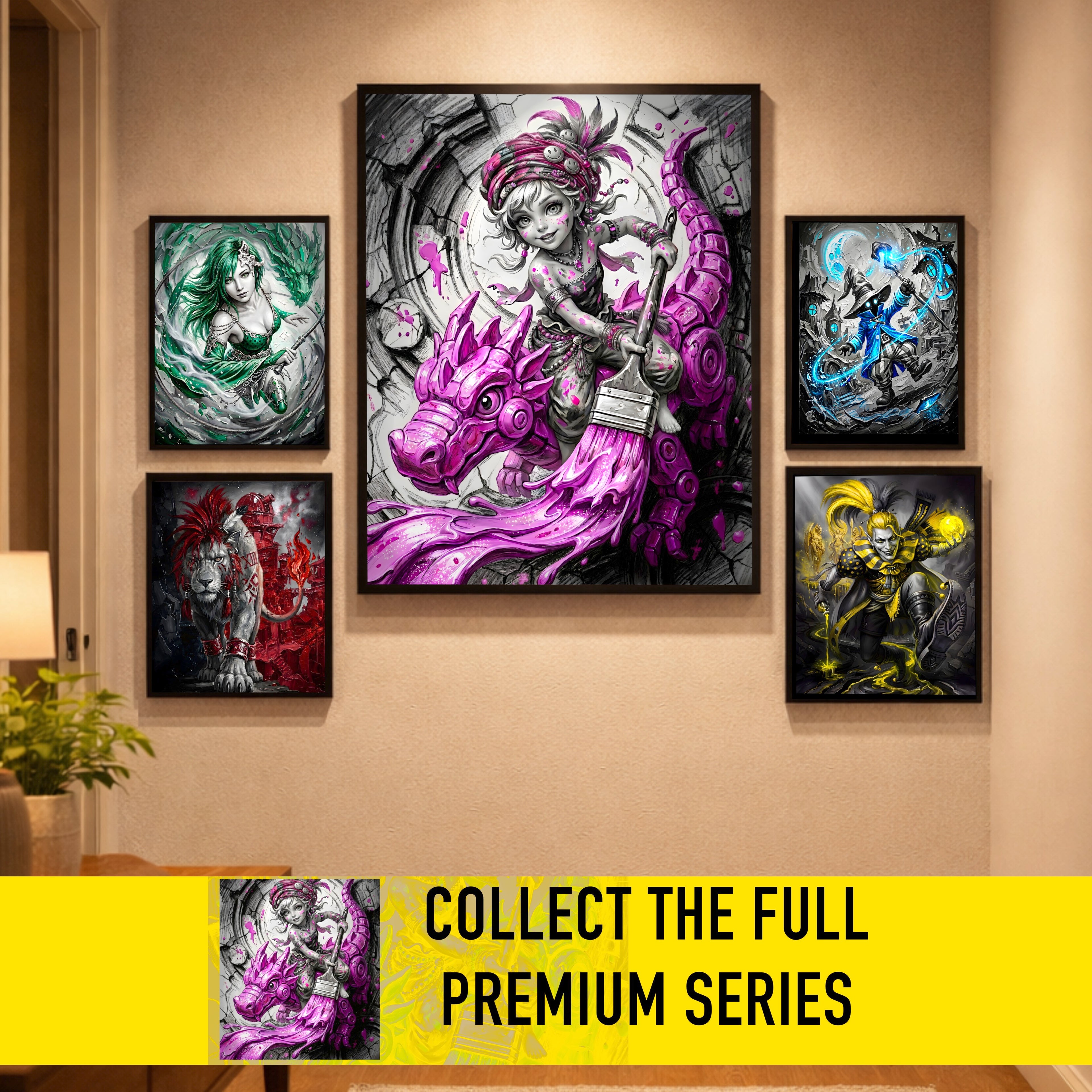 Relm Arrowny Art Print – Monochrome Imagination Edition | Final Fantasy VI Fine Art