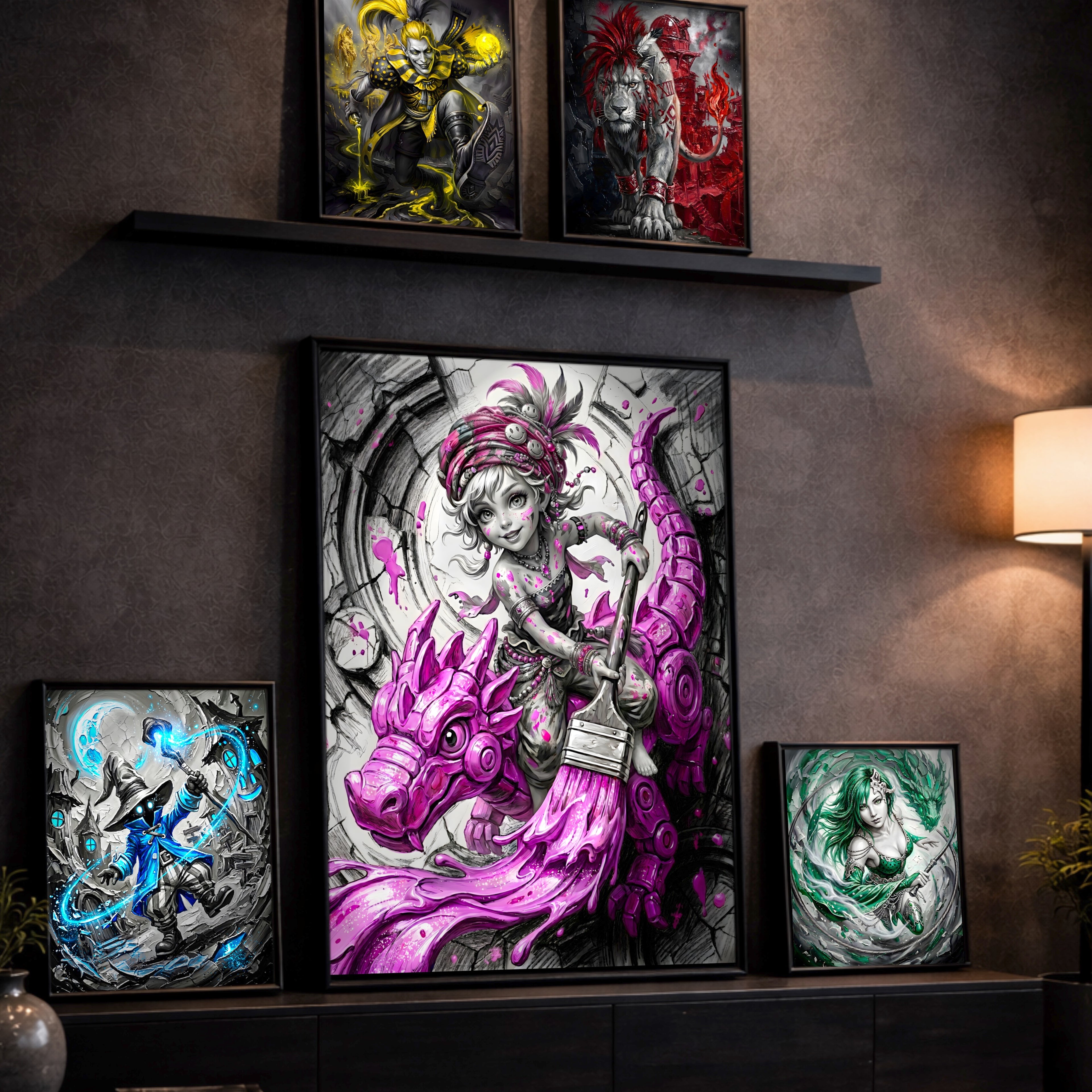 Relm Arrowny Art Print – Monochrome Imagination Edition | Final Fantasy VI Fine Art
