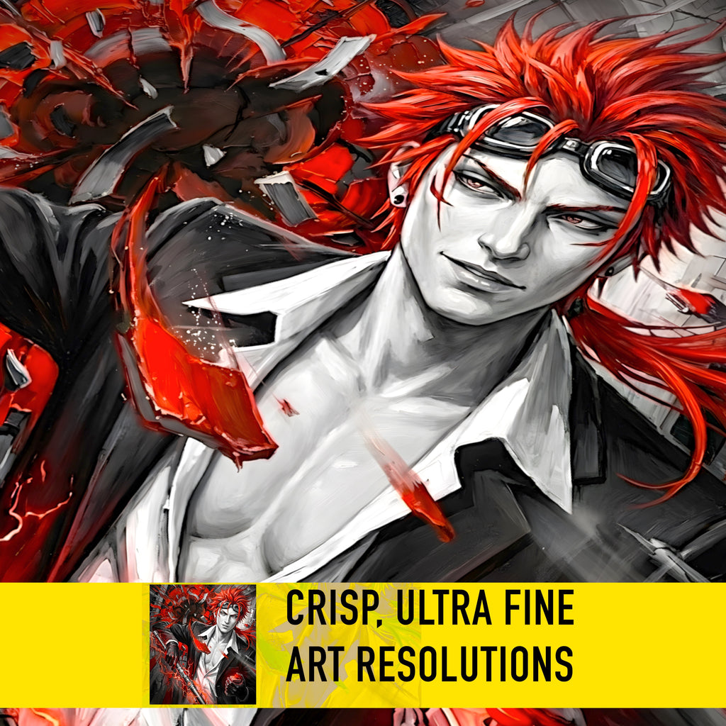 Reno Art Print – Monochrome Detonation Edition | Final Fantasy VII Turks Fine Art