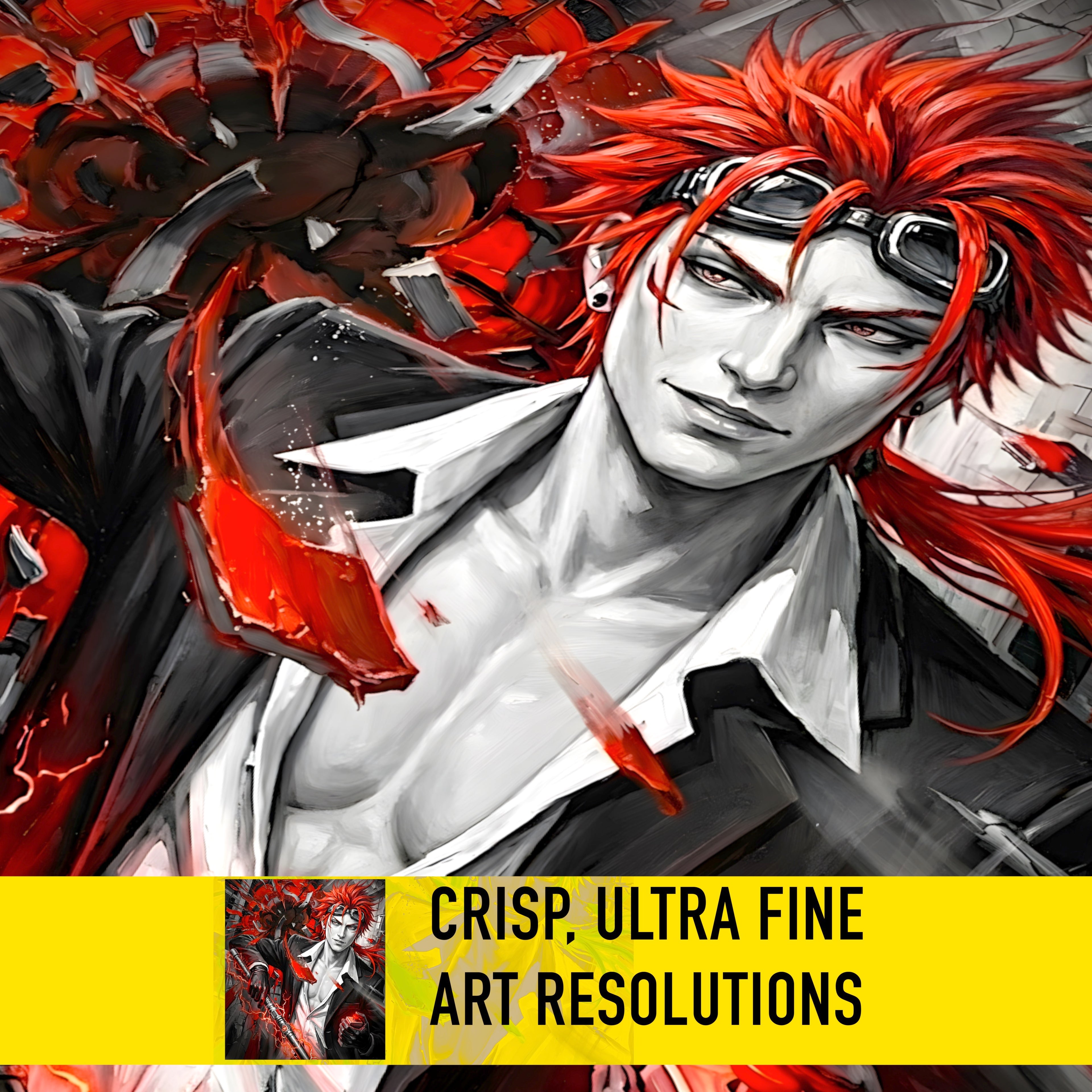 Reno Art Print – Monochrome Detonation Edition | Final Fantasy VII Turks Fine Art