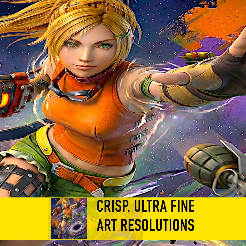 Rikku Poster | Final Fantasy X Mix Overdrive Limit Break Artwork | FFX Remaster Wall Art Fine Art Print