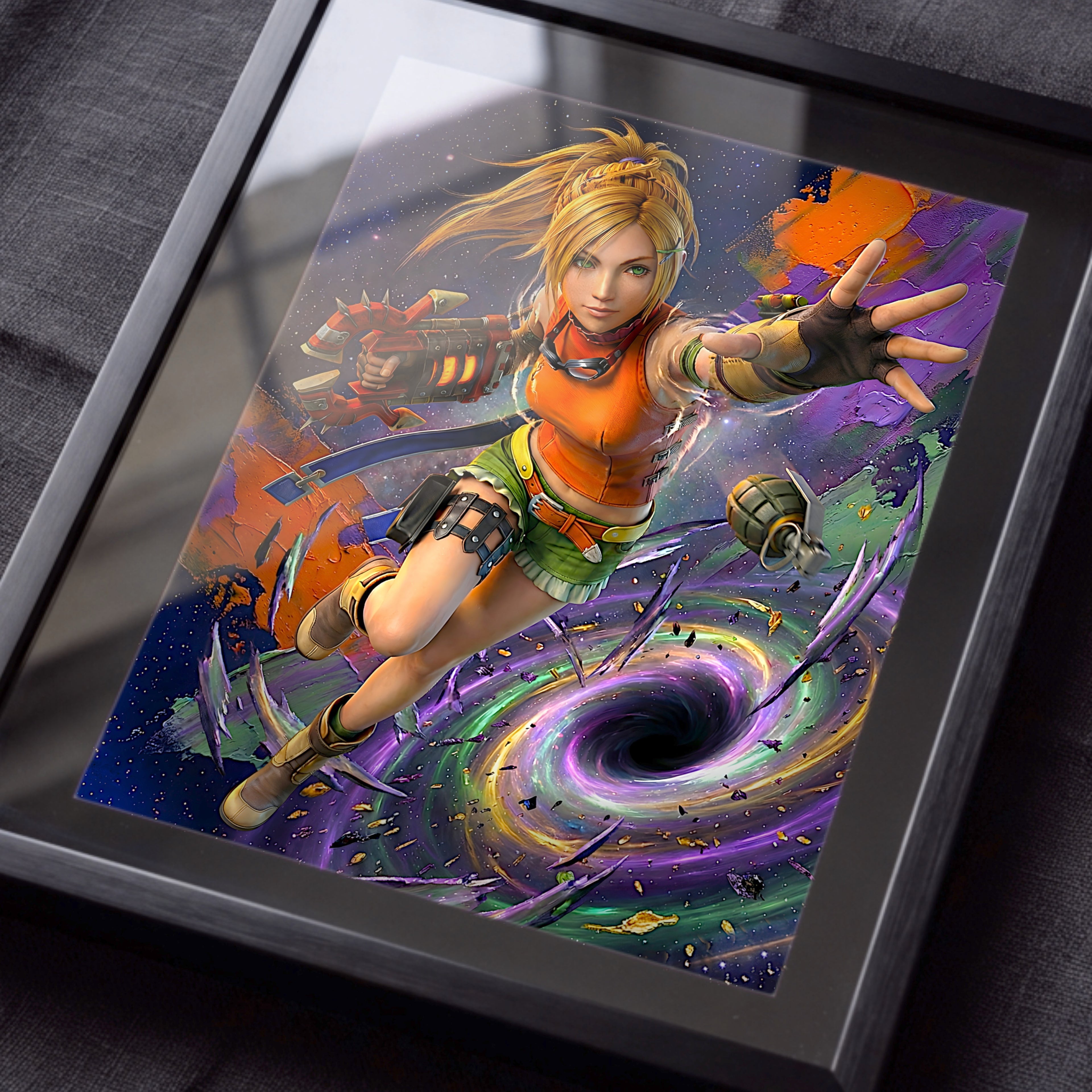 Rikku Poster | Final Fantasy X Mix Overdrive Limit Break Artwork | FFX Remaster Wall Art Fine Art Print