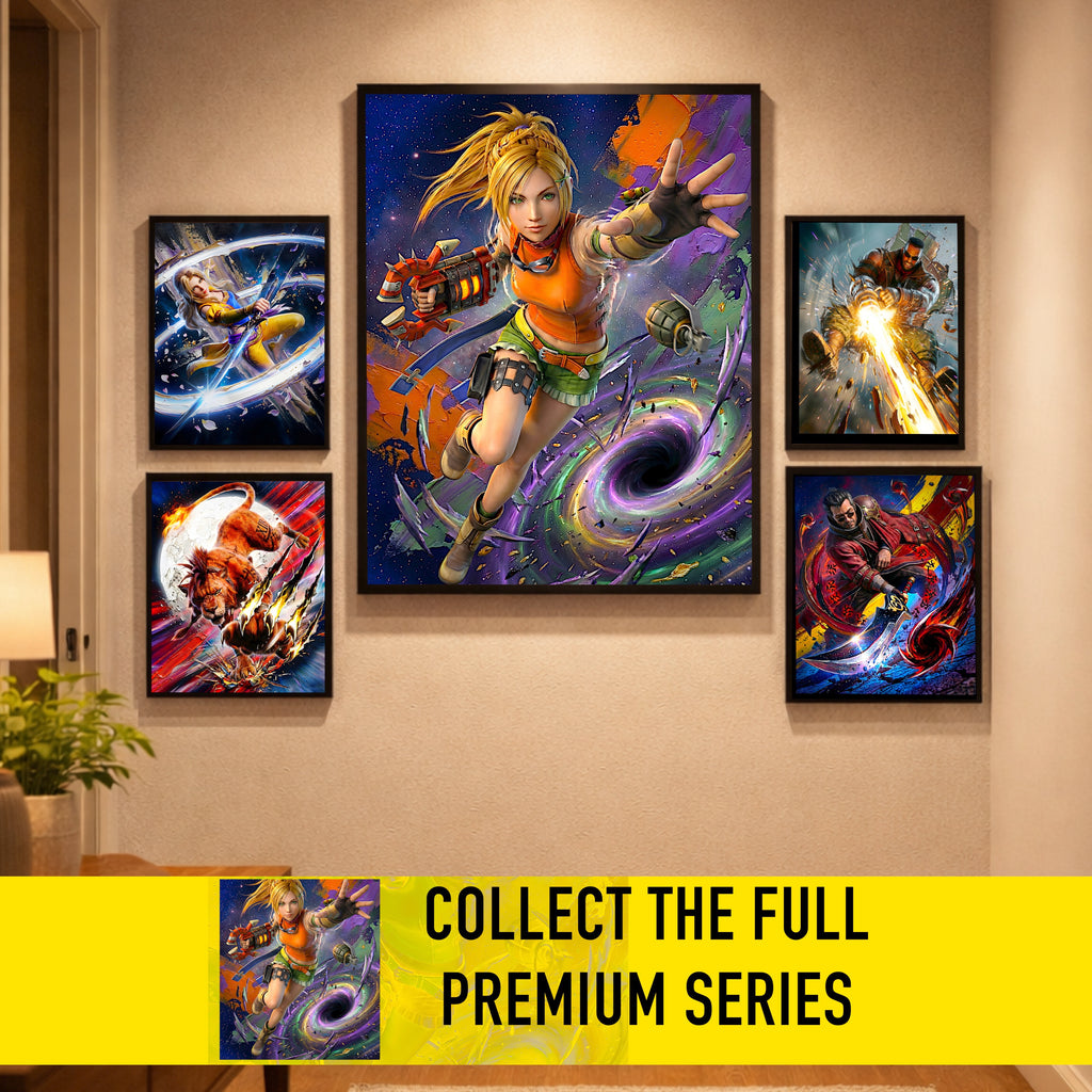 Rikku Poster | Final Fantasy X Mix Overdrive Limit Break Artwork | FFX Remaster Wall Art Fine Art Print
