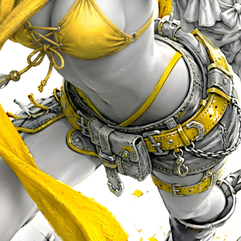 Rikku Art Print – Monochrome Maverick Edition | Final Fantasy X-2 Fine Art