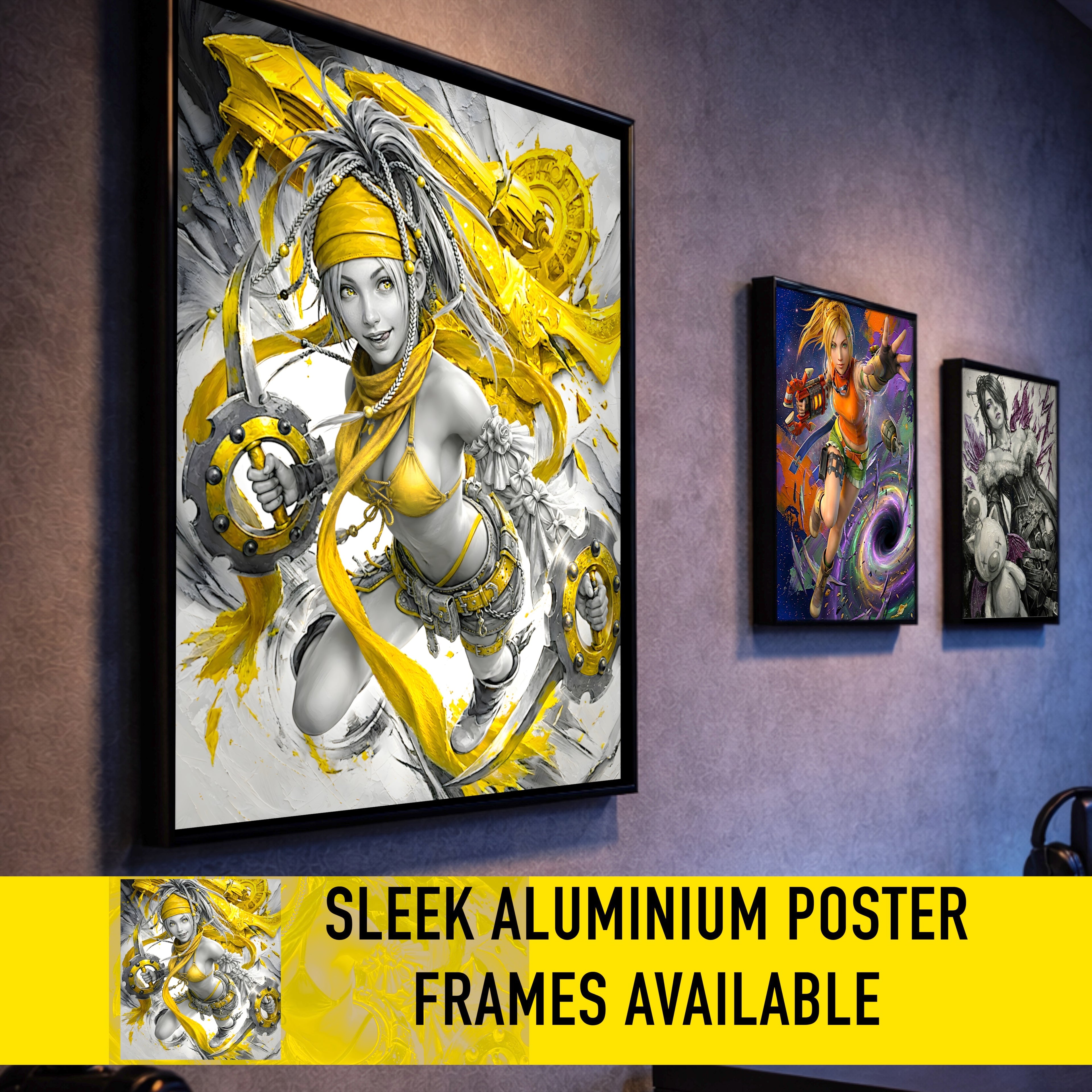 Rikku Art Print – Monochrome Maverick Edition | Final Fantasy X-2 Fine Art