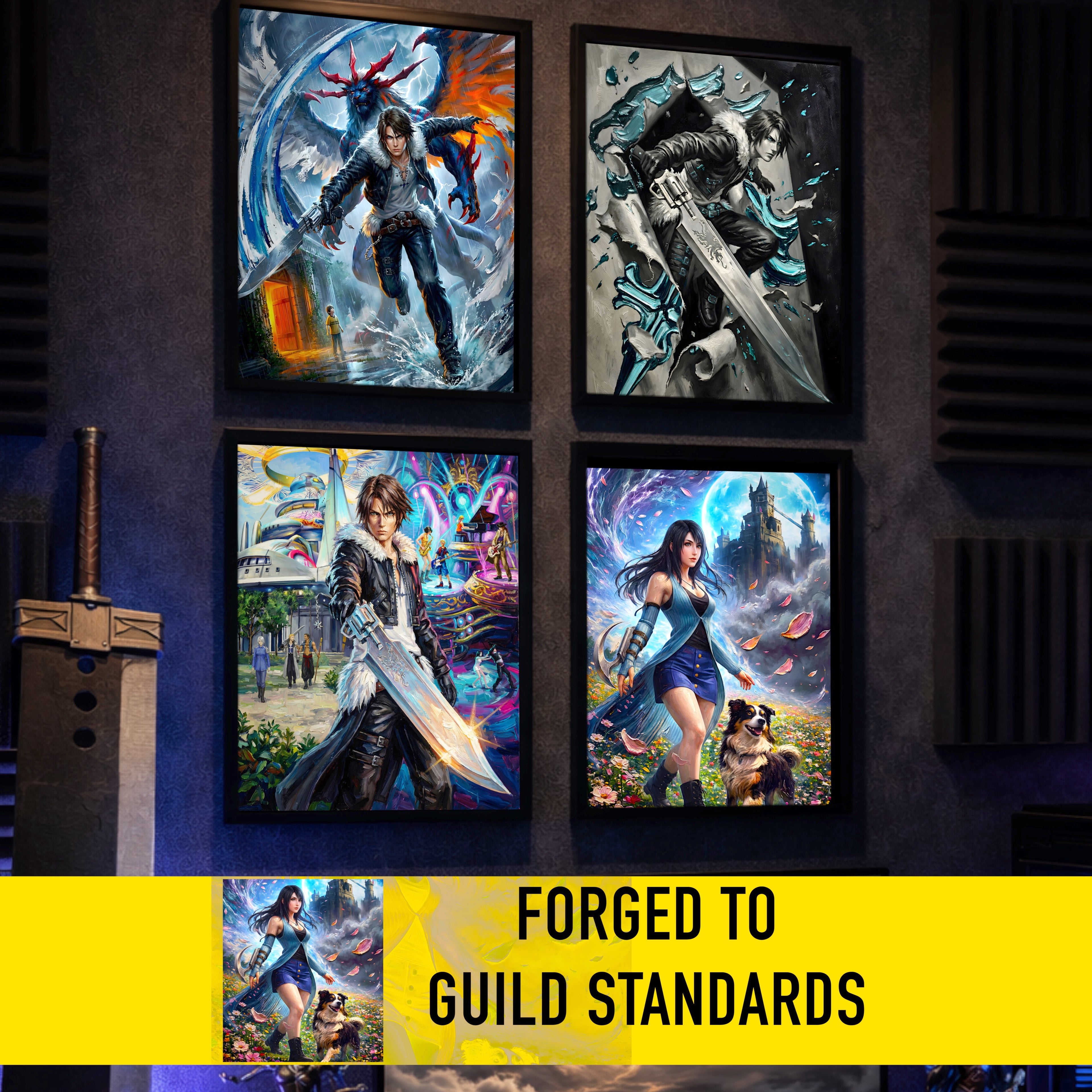 Rinoa Heartilly Art Print – Flower Field Tribute | Final Fantasy VIII Remastered JRPG Wall Art