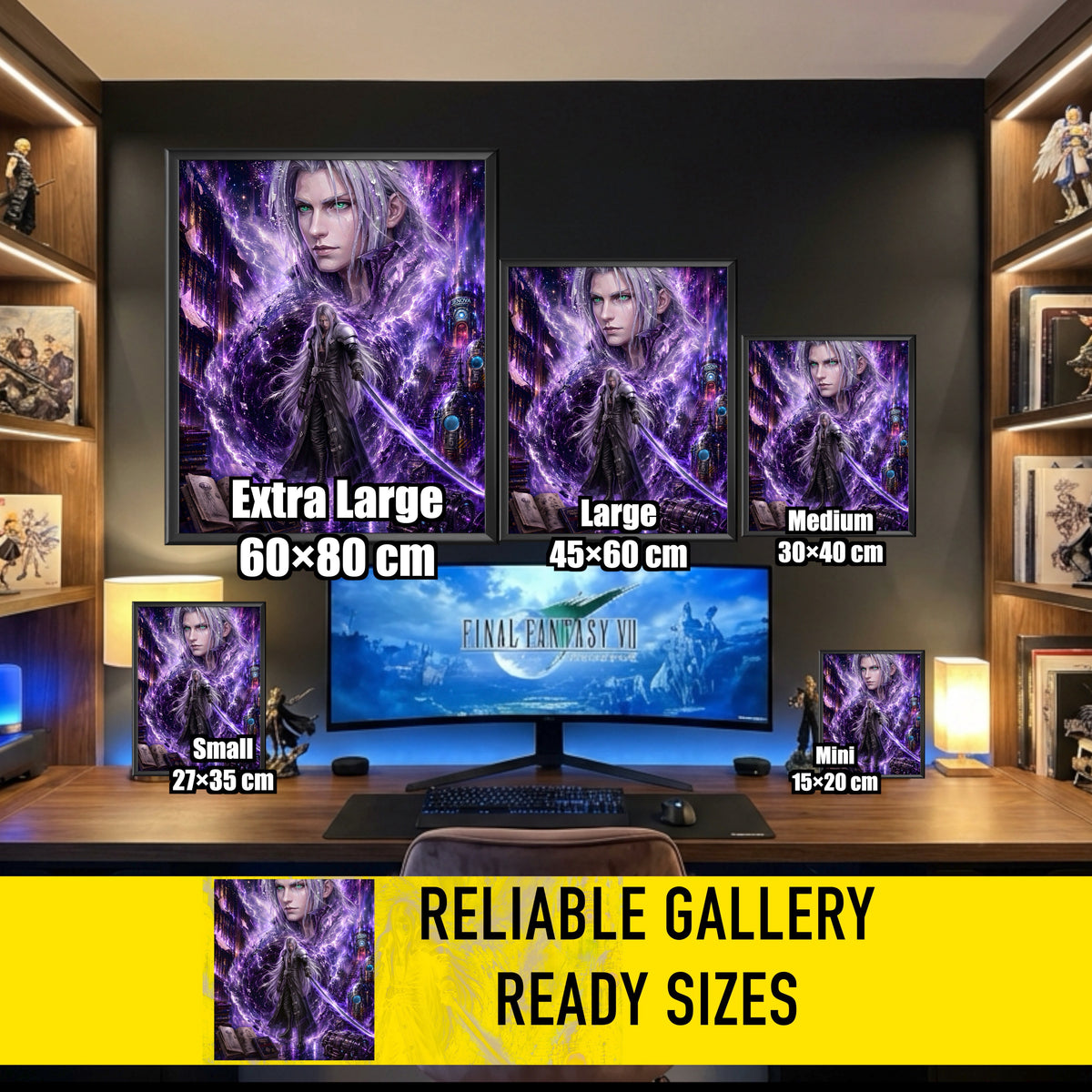 Final Fantasy VII Sephiroth Poster | Story Spirit Series | Revelation Edition | JRPG Wall Art Print