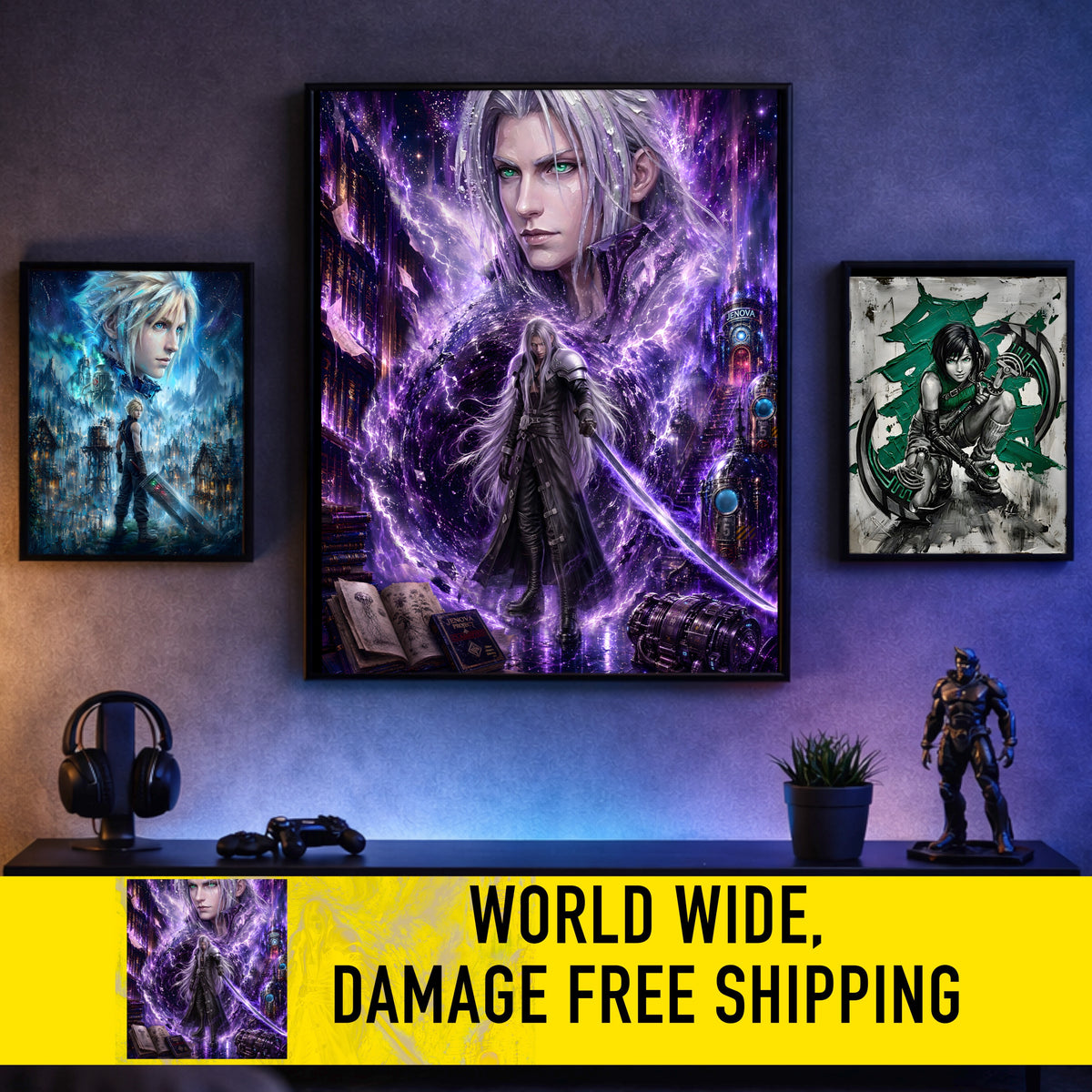 Final Fantasy VII Sephiroth Poster | Story Spirit Series | Revelation Edition | JRPG Wall Art Print