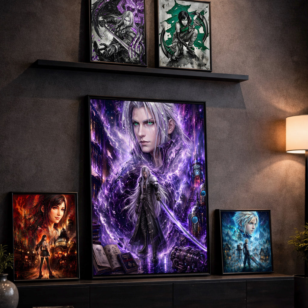 Final Fantasy VII Sephiroth Poster | Story Spirit Series | Revelation Edition | JRPG Wall Art Print