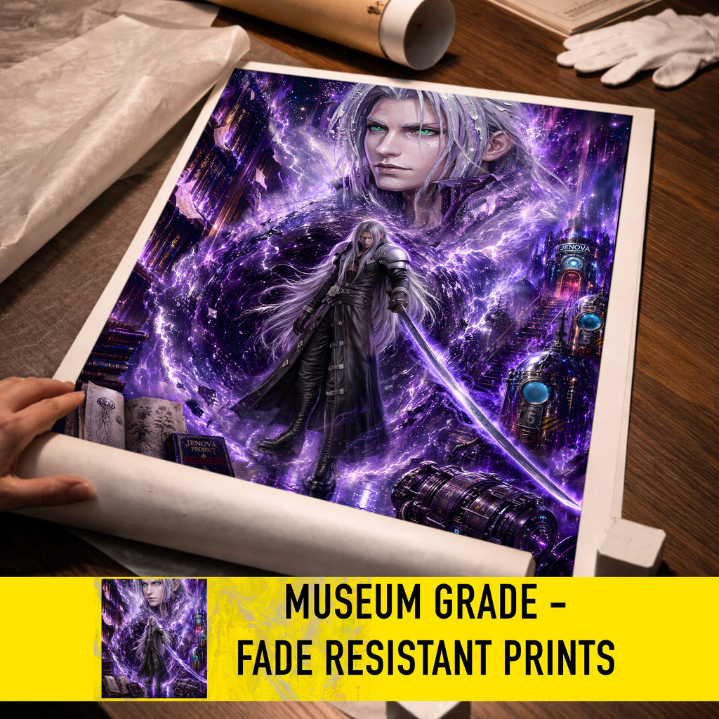 Final Fantasy VII Sephiroth Poster | Story Spirit Series | Revelation Edition | JRPG Wall Art Print