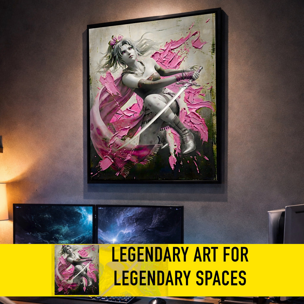 Terra Branford Monochrome Art Print | Final Fantasy VI Poster | FF6 Terra Branford Wall Art