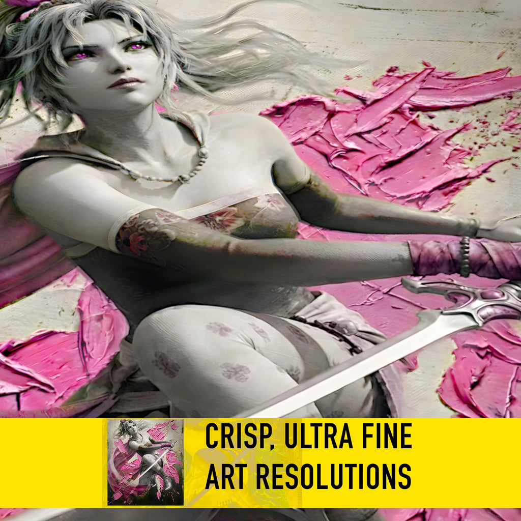 Terra Branford Monochrome Art Print | Final Fantasy VI Poster | FF6 Terra Branford Wall Art