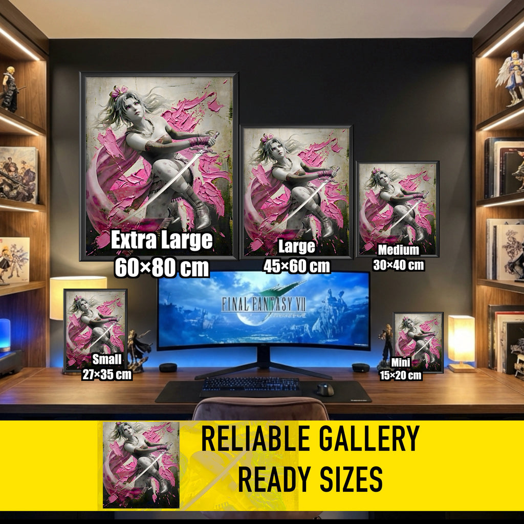Terra Branford Monochrome Art Print | Final Fantasy VI Poster | FF6 Terra Branford Wall Art