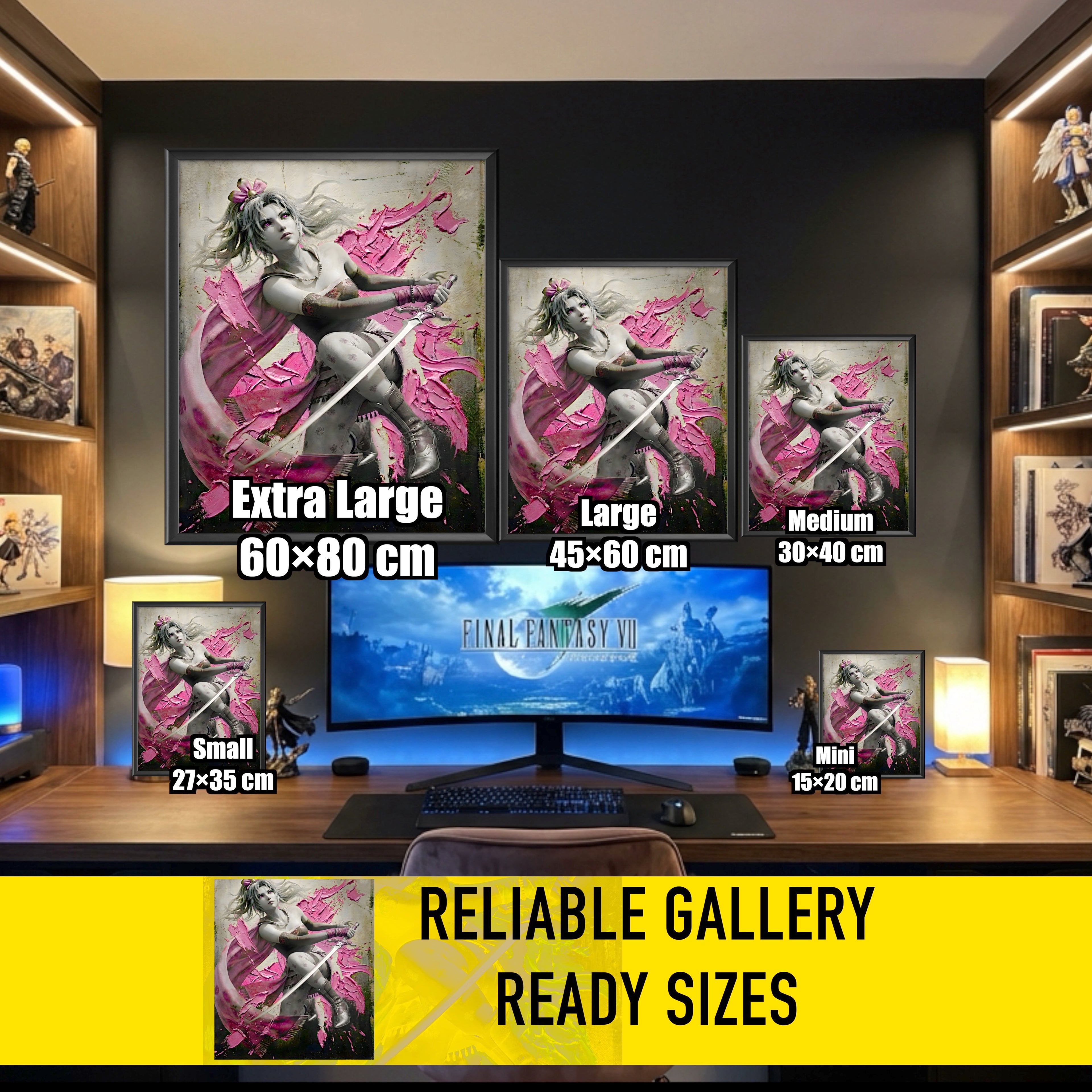 Terra Branford Monochrome Art Print | Final Fantasy VI Poster | FF6 Terra Branford Wall Art