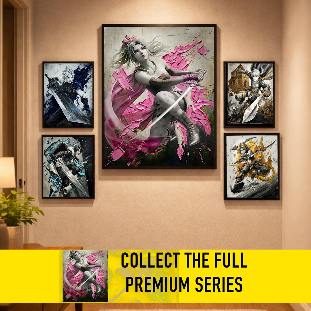 Terra Branford Monochrome Art Print | Final Fantasy VI Poster | FF6 Terra Branford Wall Art