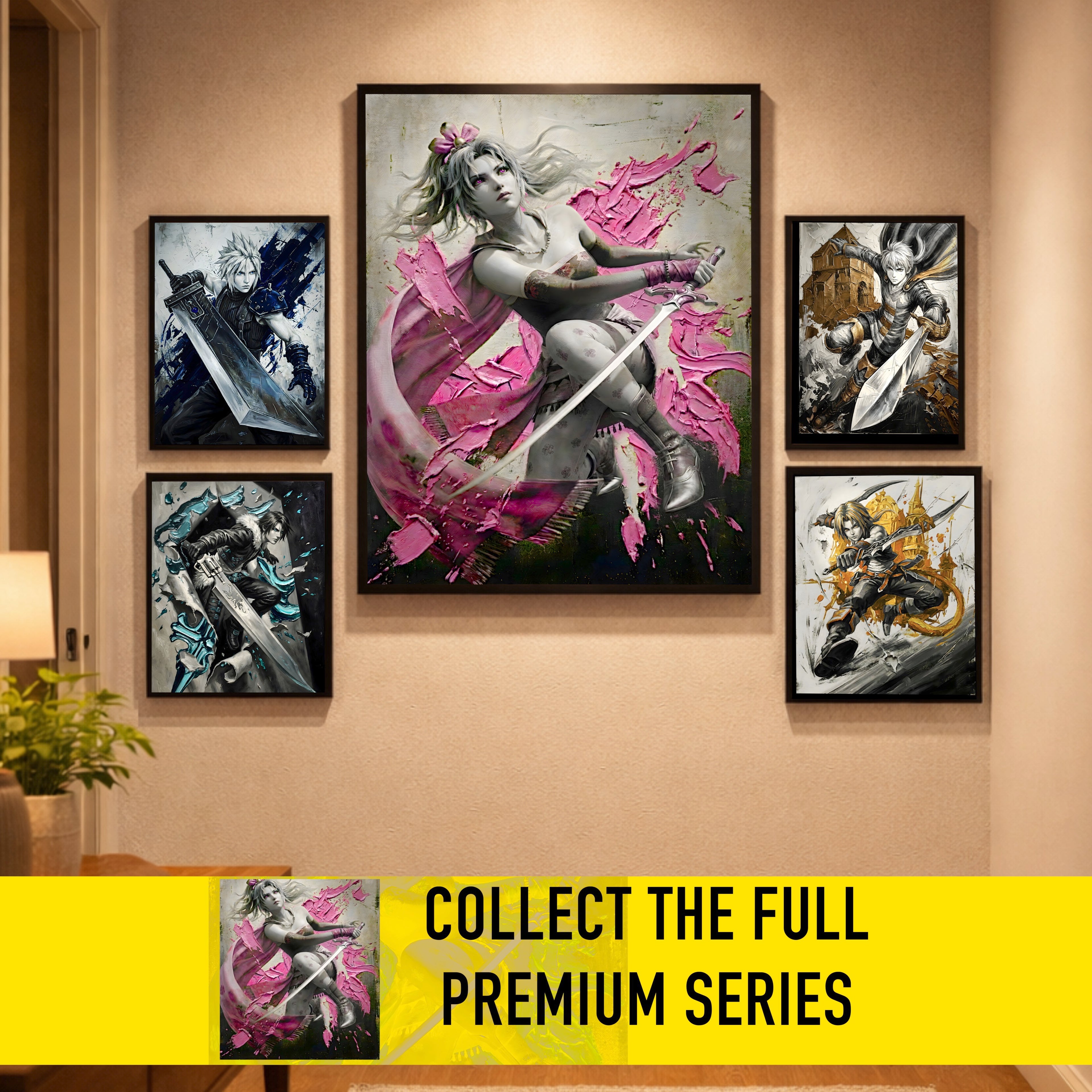 Terra Branford Monochrome Art Print | Final Fantasy VI Poster | FF6 Terra Branford Wall Art