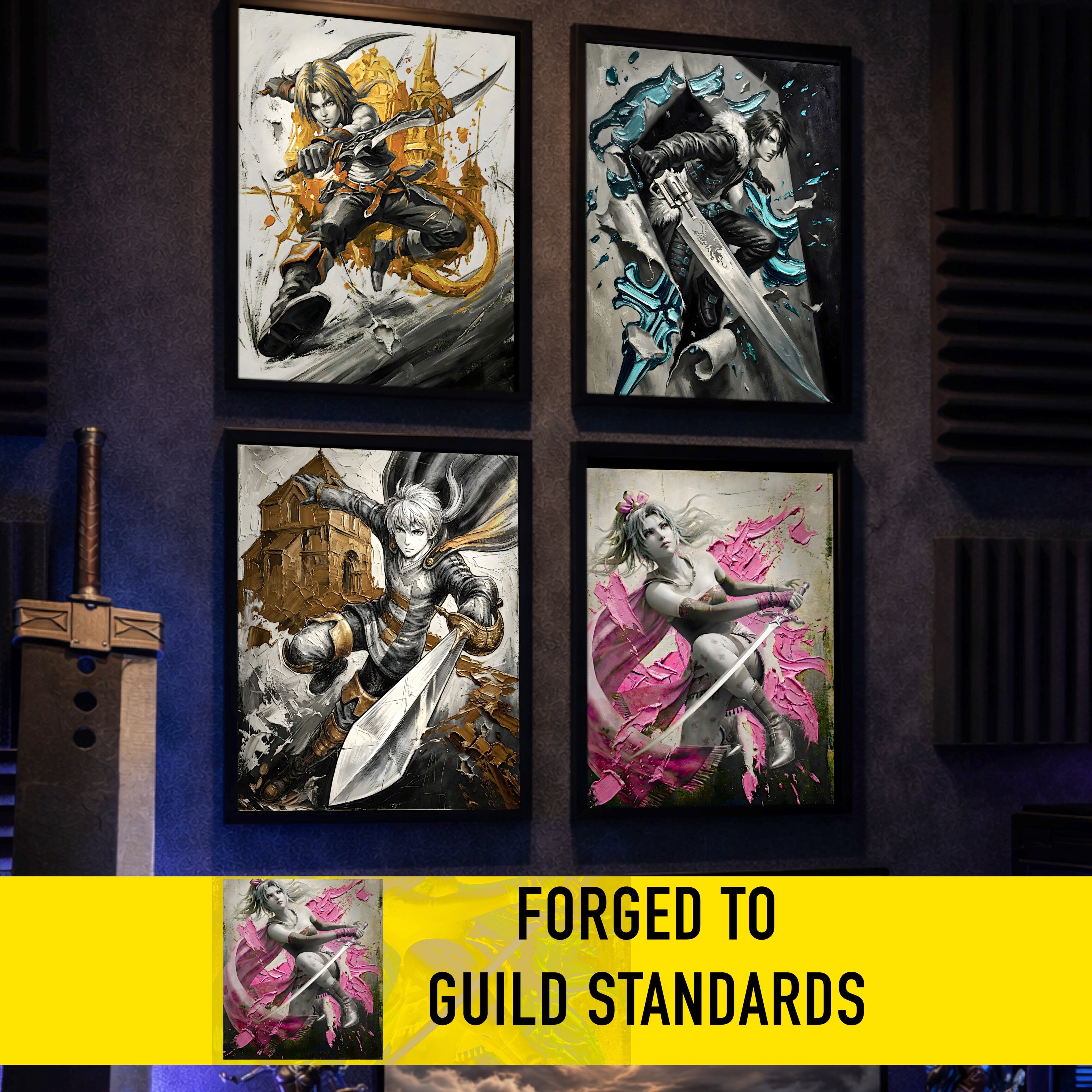 Terra Branford Monochrome Art Print | Final Fantasy VI Poster | FF6 Terra Branford Wall Art
