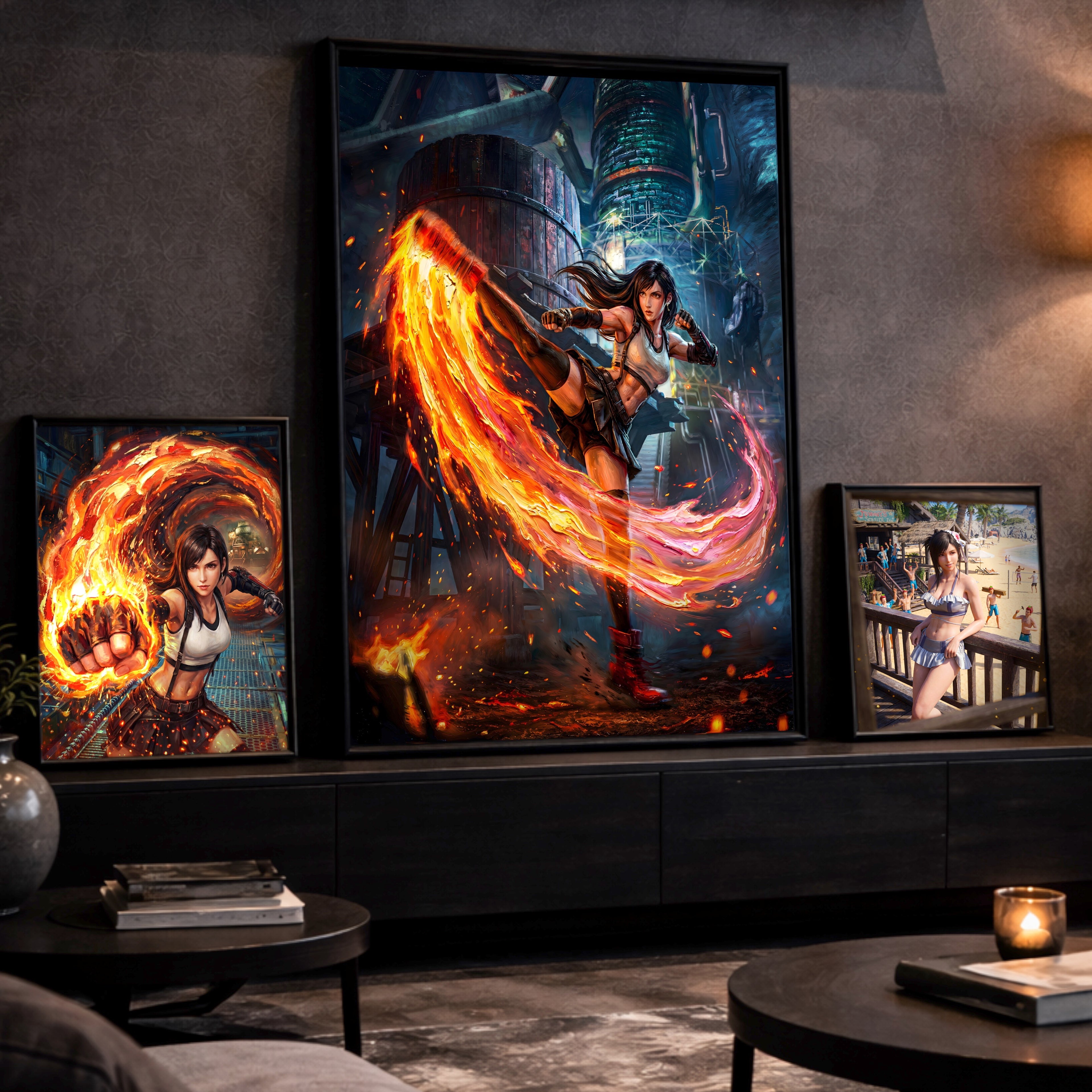Tifa Lockhart Art Print | Final Fantasy VII Wall Art | FF7 Remake Rebirth Poster | JRPG Game Artwork | Gamer Decor
