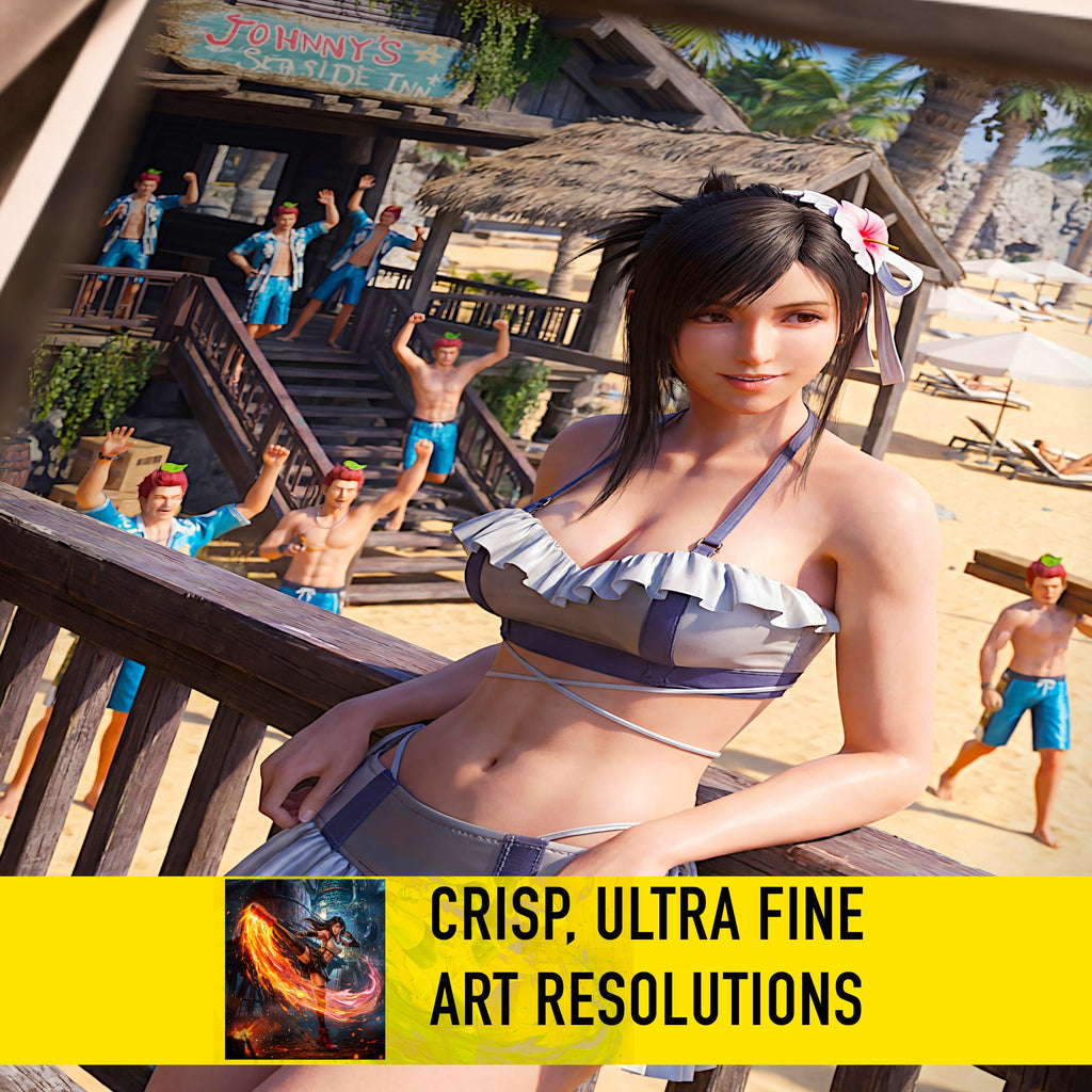 Tifa Lockhart Art Print | Final Fantasy VII Wall Art | FF7 Remake Rebirth Poster | JRPG Game Artwork | Gamer Decor