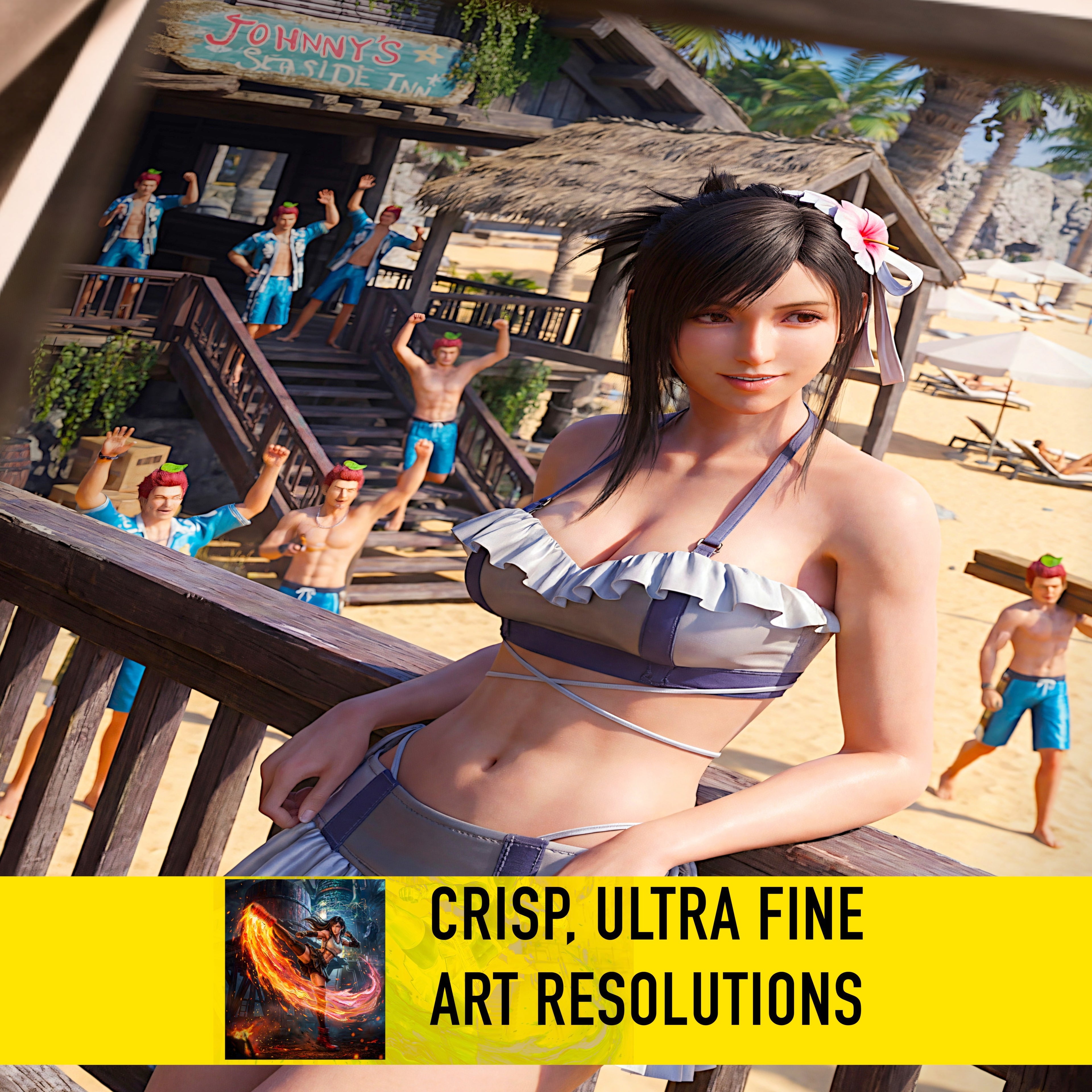 Tifa Lockhart Art Print | Final Fantasy VII Wall Art | FF7 Remake Rebirth Poster | JRPG Game Artwork | Gamer Decor