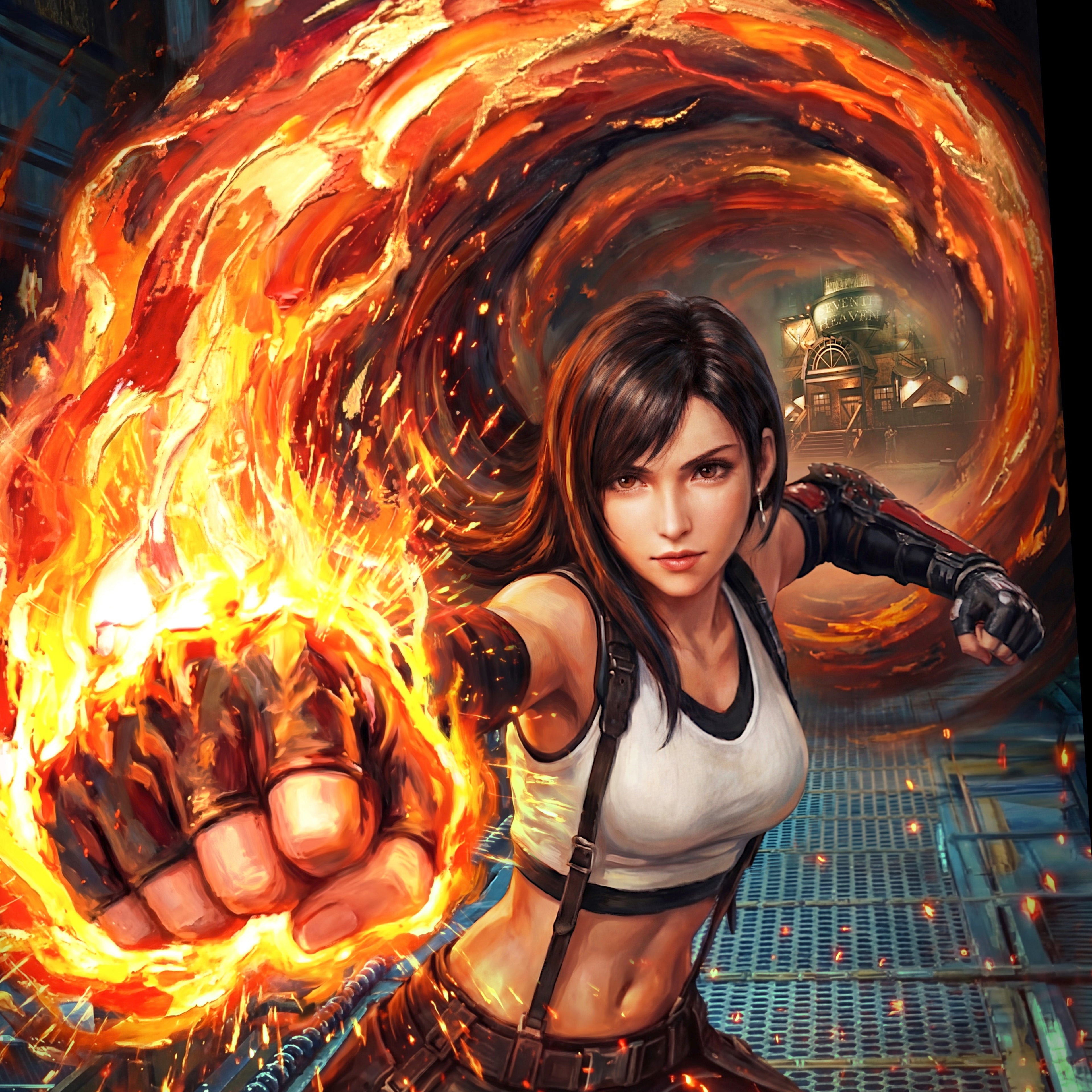 Tifa Lockhart Art Print | Final Fantasy VII Wall Art | FF7 Remake Rebirth Poster | JRPG Game Artwork | Gamer Decor