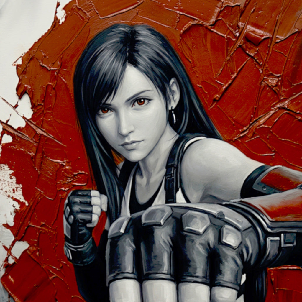 Tifa Lockhart Art Print | Final Fantasy VII Wall Art | FF7 Remake Rebirth Poster | JRPG Game Artwork | Gamer Decor