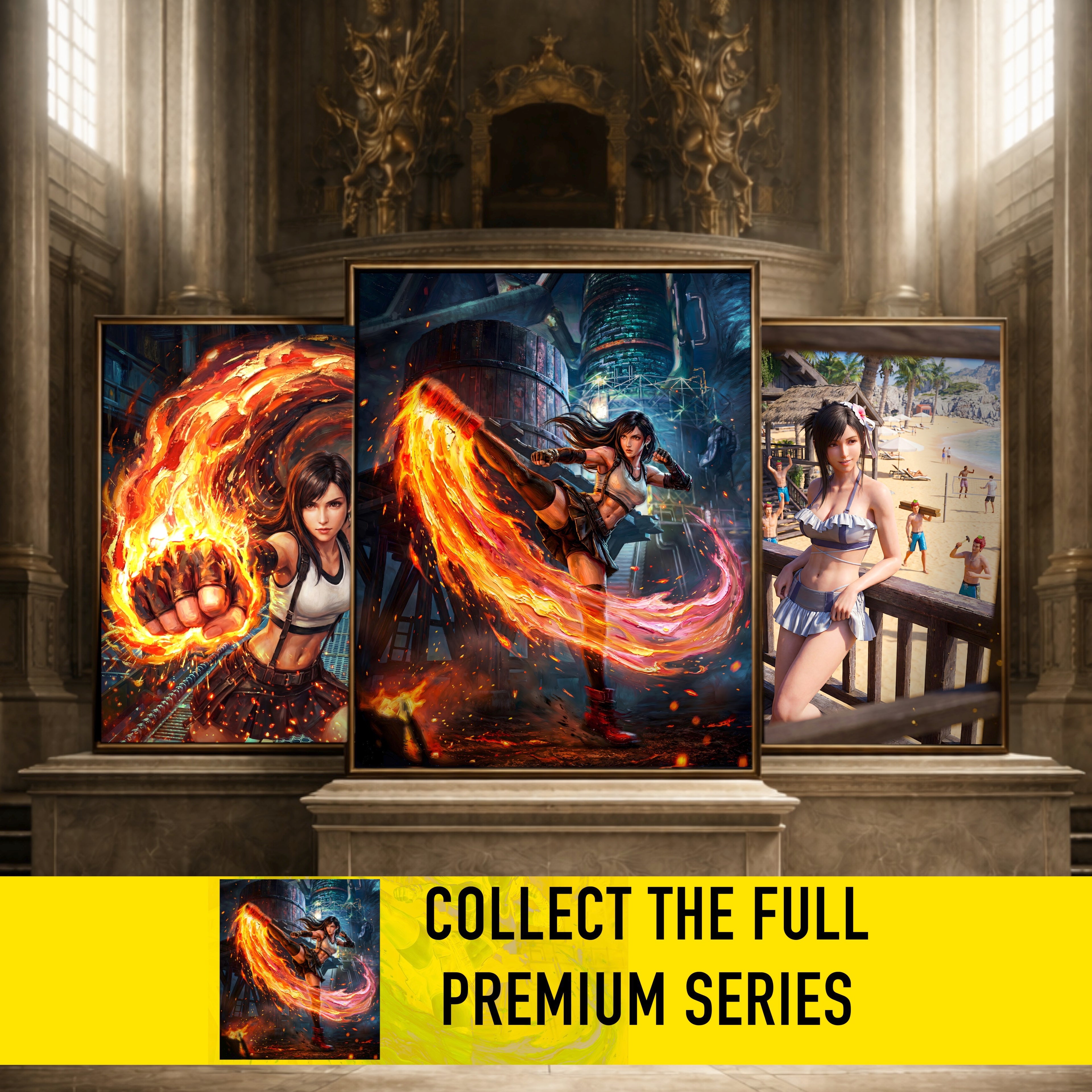 Tifa Lockhart Art Print | Final Fantasy VII Wall Art | FF7 Remake Rebirth Poster | JRPG Game Artwork | Gamer Decor