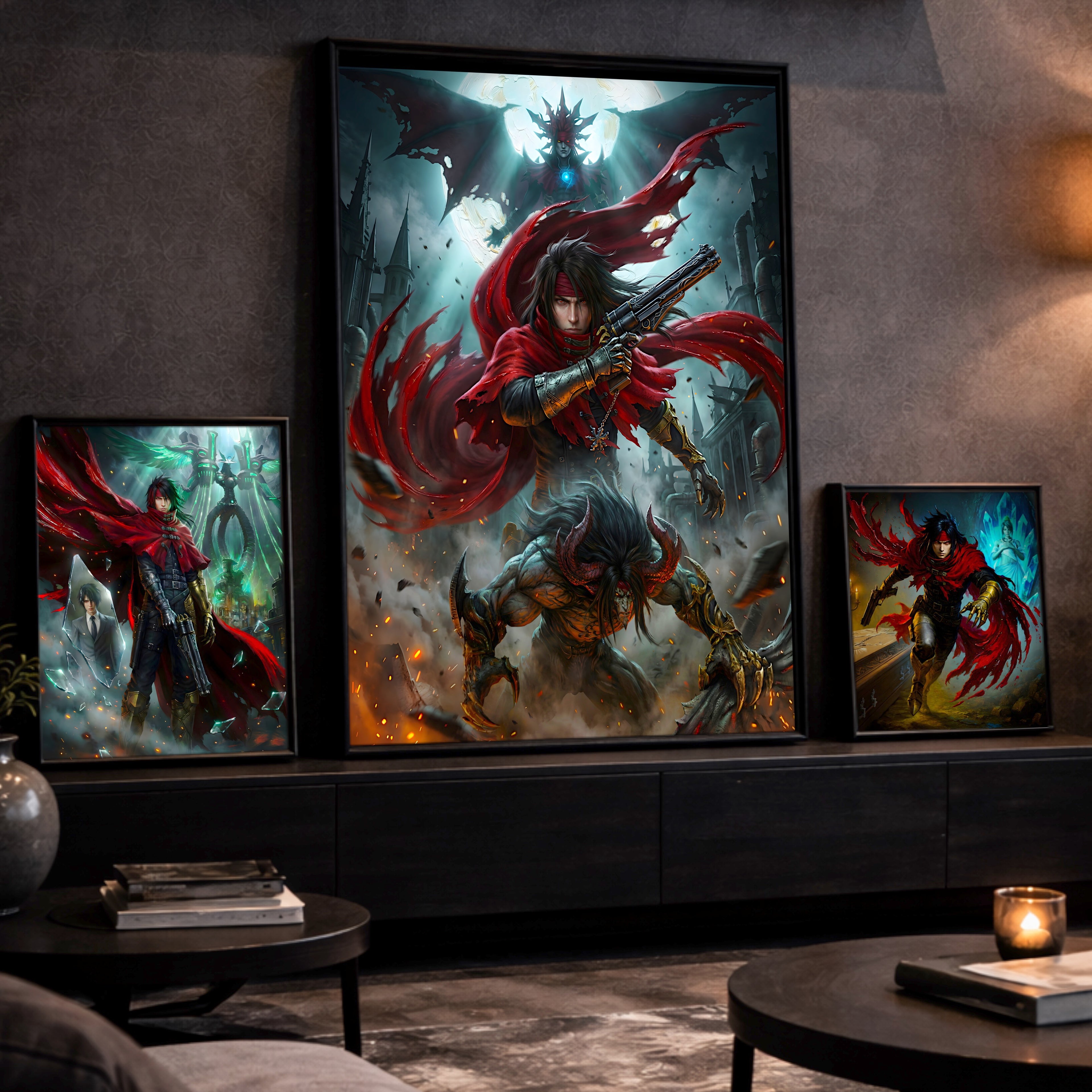 Vincent Valentine Final Fantasy VII Remake Rebirth Art Print – FF7 Character Fine Art