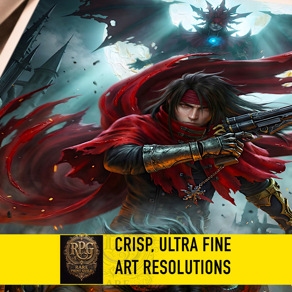 Vincent Valentine Final Fantasy VII Remake Rebirth Art Print – FF7 Character Fine Art