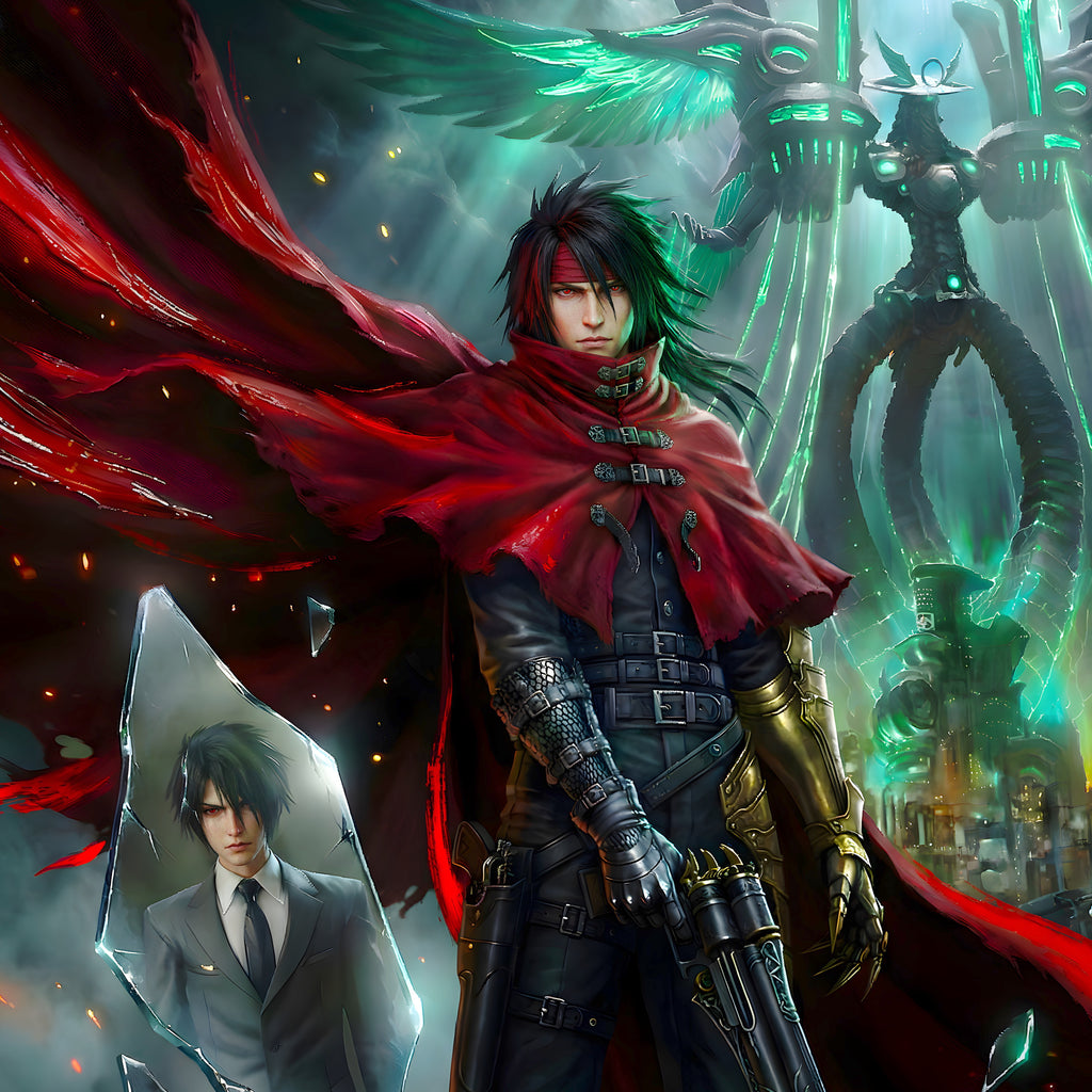 Vincent Valentine Final Fantasy VII Remake Rebirth Art Print – FF7 Character Fine Art