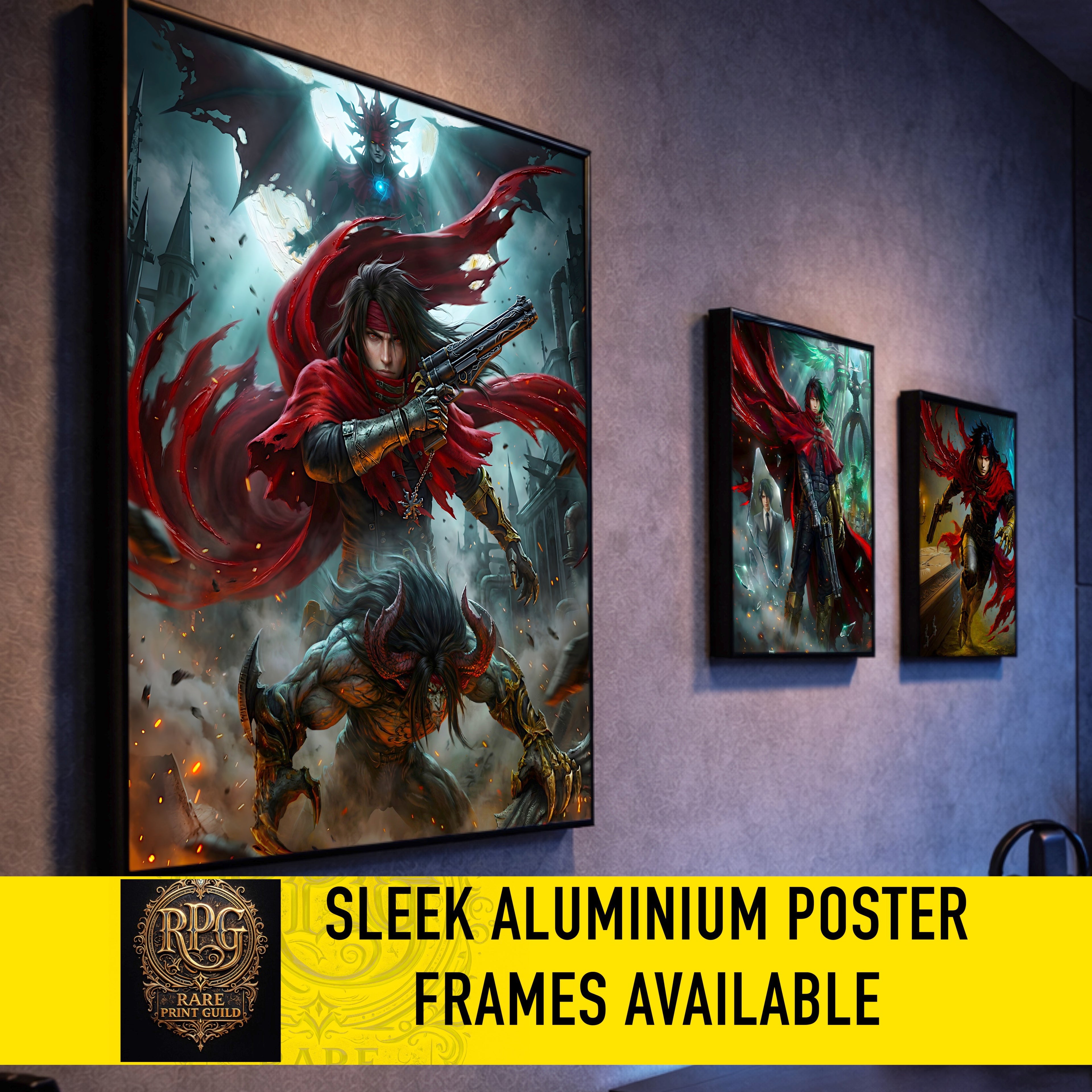 Vincent Valentine Final Fantasy VII Remake Rebirth Art Print – FF7 Character Fine Art
