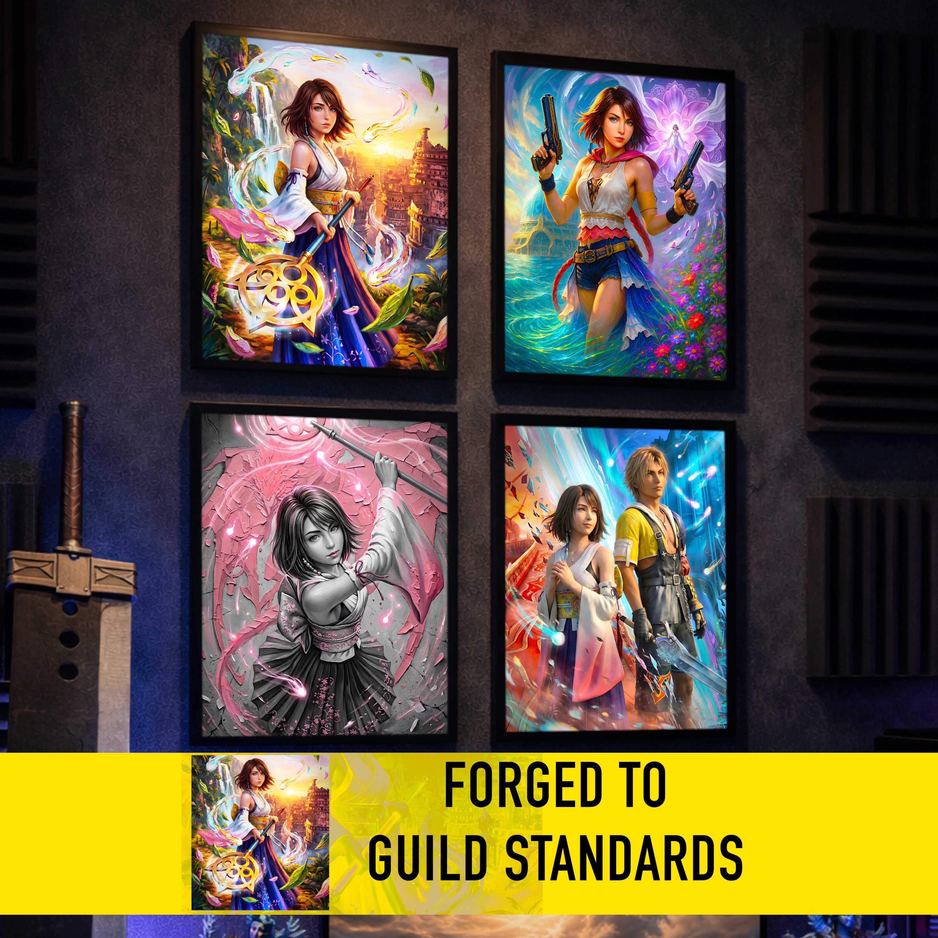 Yuna Art Print – Summoner, Gunner, Spira & Mono Editions | Final Fantasy X / X-2 Premium JRPG Wall Art