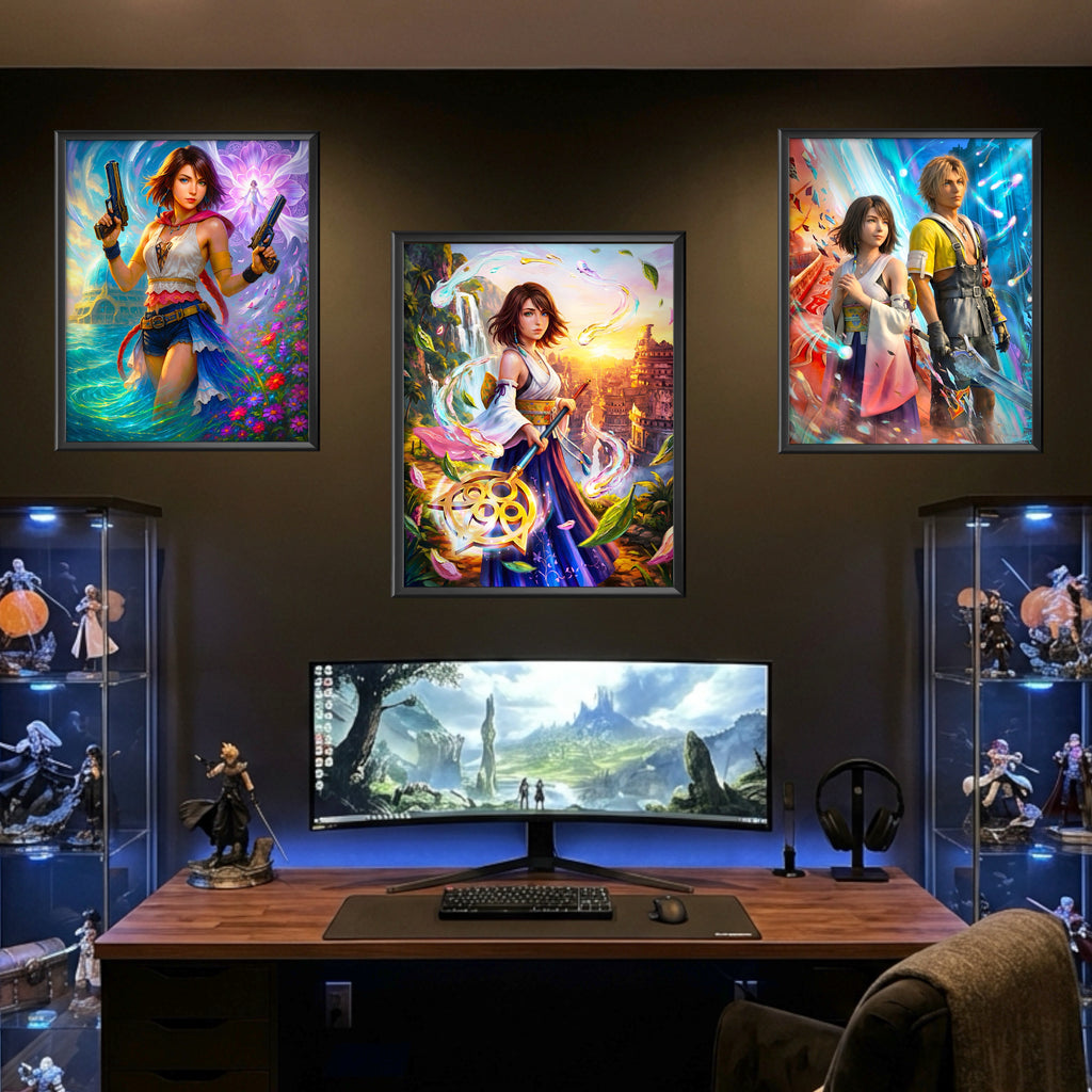 Yuna Art Print – Summoner, Gunner, Spira & Mono Editions | Final Fantasy X / X-2 Premium JRPG Wall Art