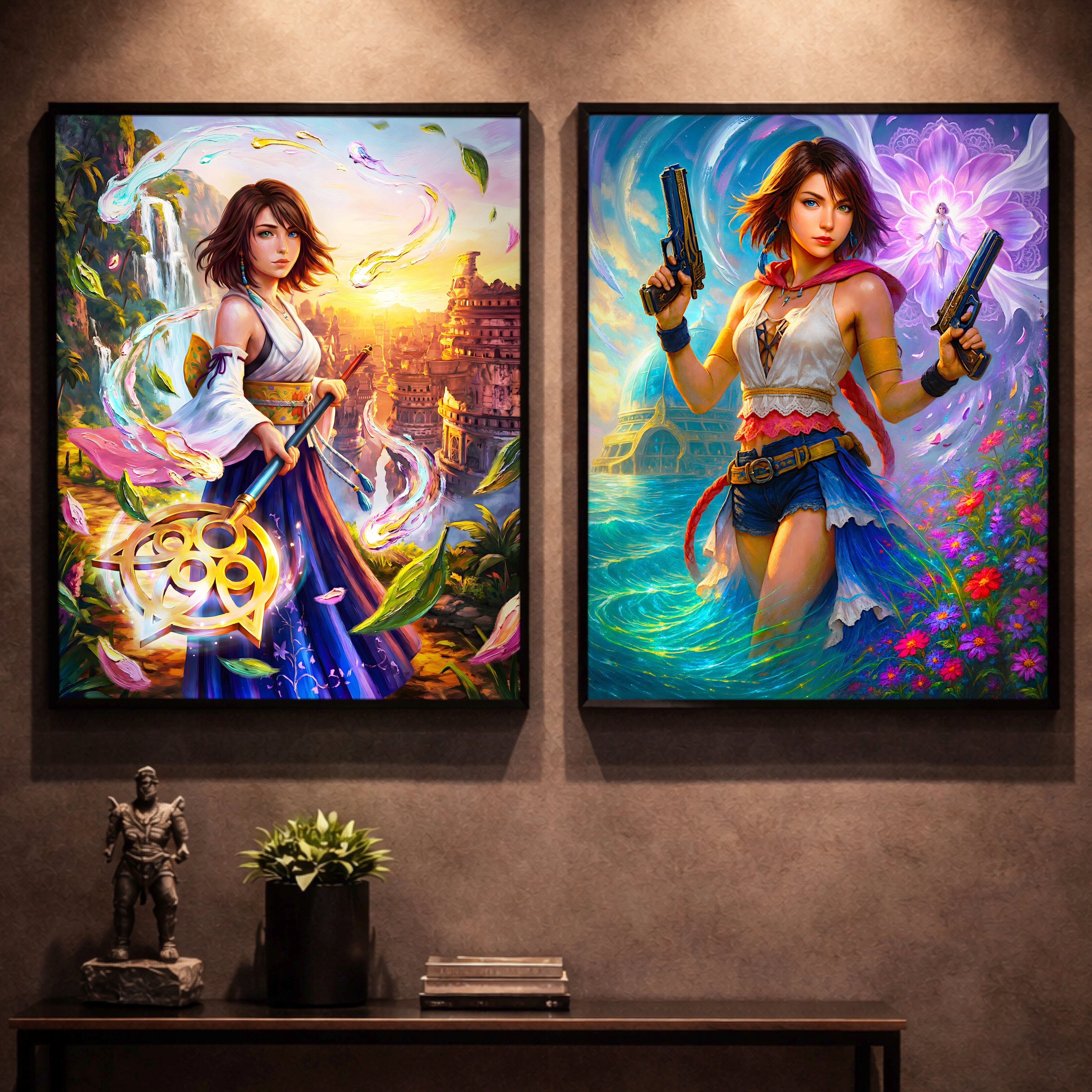 Yuna Art Print – Summoner, Gunner, Spira & Mono Editions | Final Fantasy X / X-2 Premium JRPG Wall Art