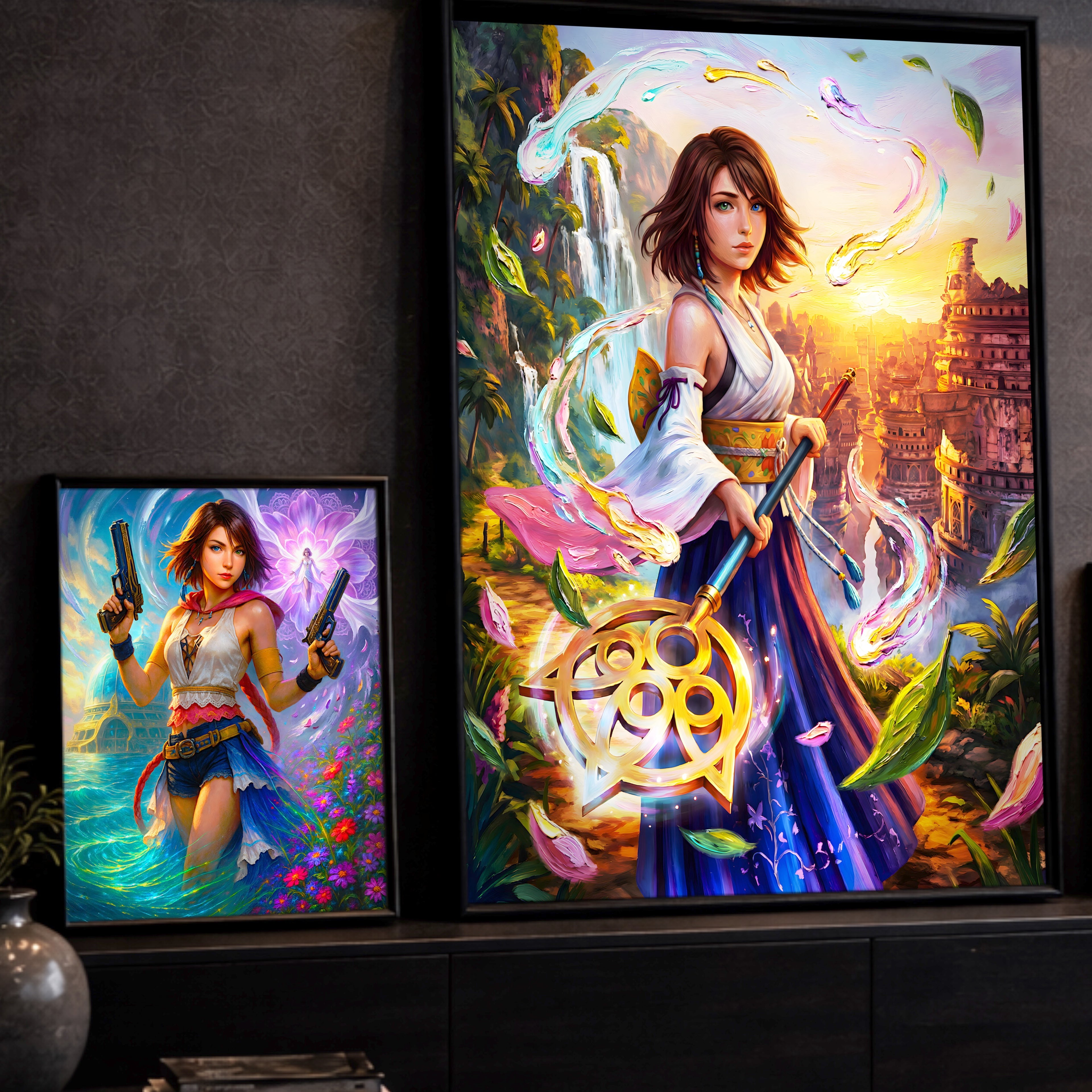 Yuna Art Print – Summoner, Gunner, Spira & Mono Editions | Final Fantasy X / X-2 Premium JRPG Wall Art