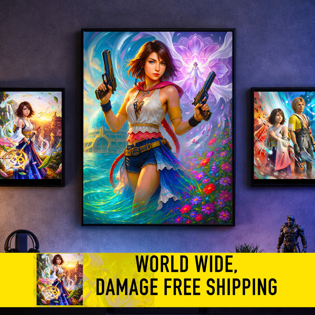 Yuna Art Print – Summoner, Gunner, Spira & Mono Editions | Final Fantasy X / X-2 Premium JRPG Wall Art
