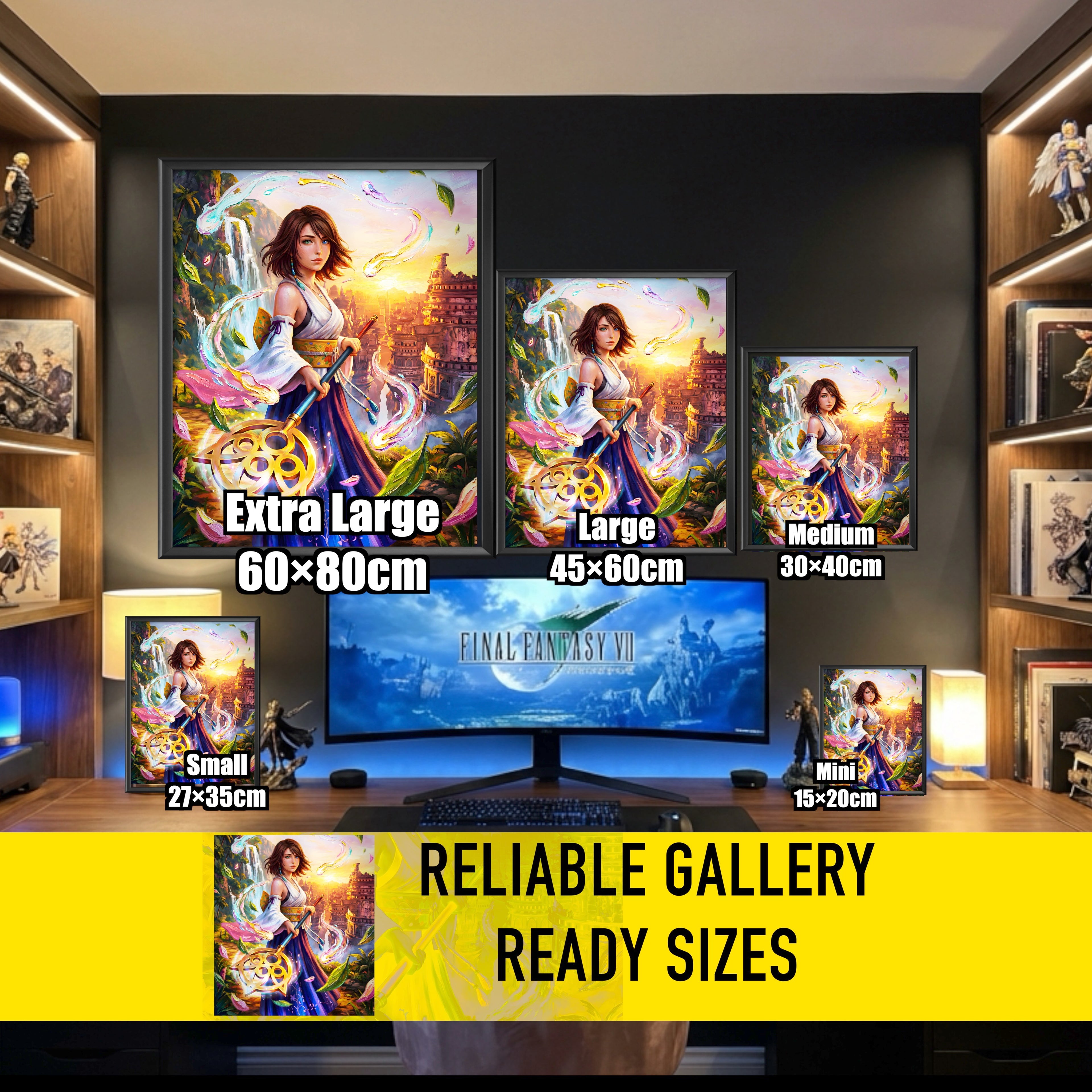 Yuna Art Print – Summoner, Gunner, Spira & Mono Editions | Final Fantasy X / X-2 Premium JRPG Wall Art
