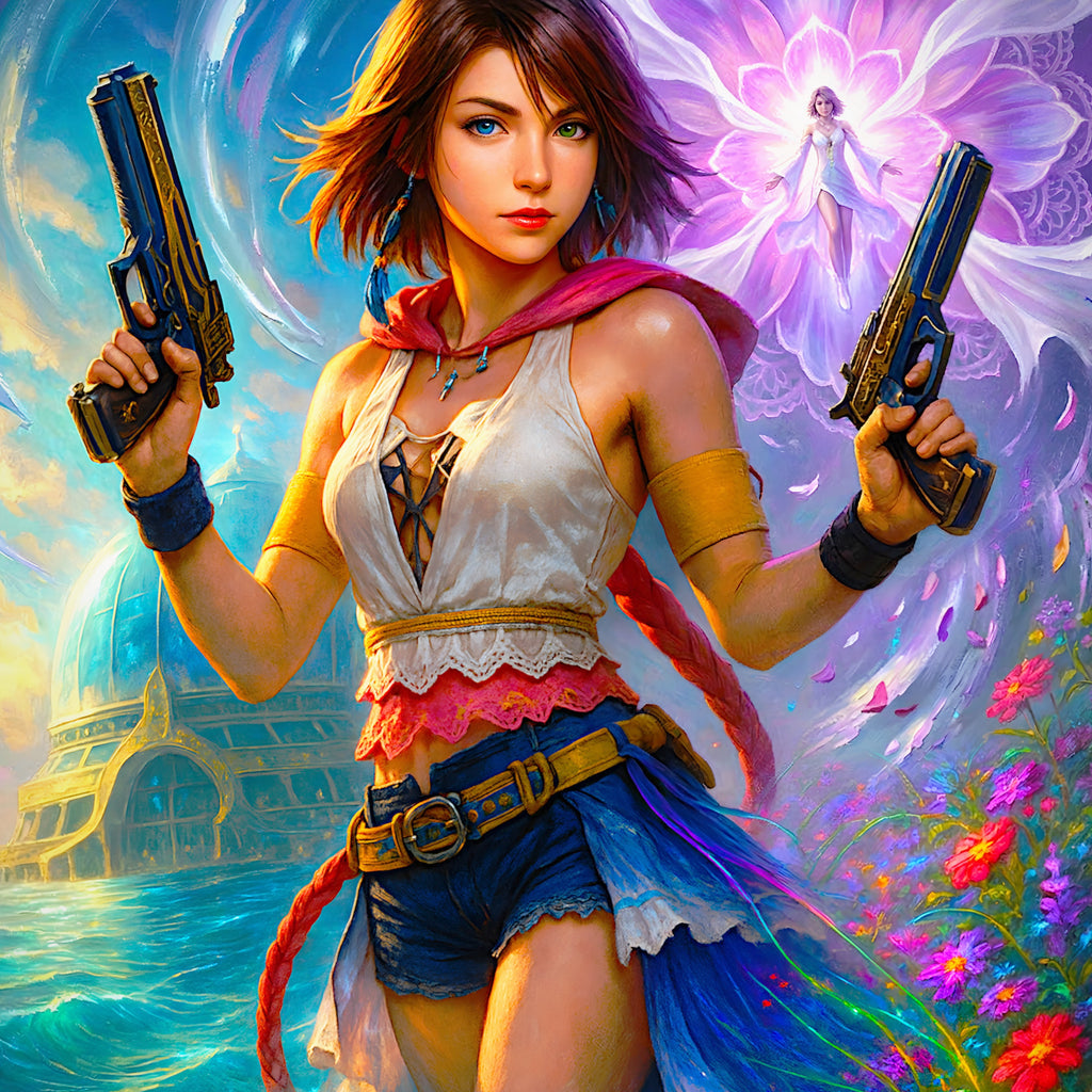 Yuna Art Print – Summoner, Gunner, Spira & Mono Editions | Final Fantasy X / X-2 Premium JRPG Wall Art