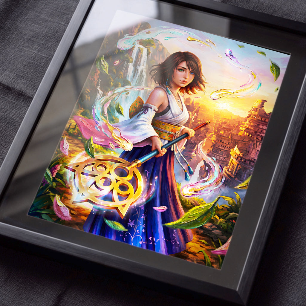 Yuna Art Print – Summoner, Gunner, Spira & Mono Editions | Final Fantasy X / X-2 Premium JRPG Wall Art